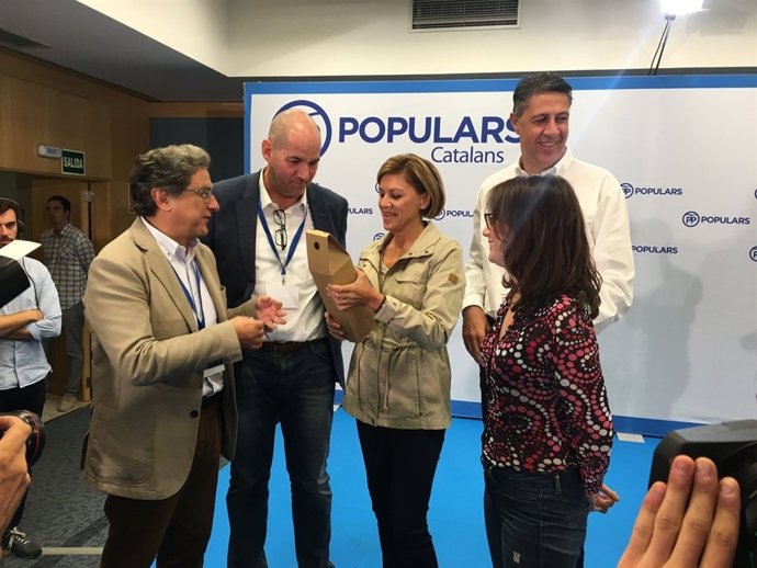 Enric Millo, Dolores de Cospedal, Andrea Levy y Xavier García Albiol (PP)