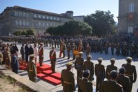 Desfile de efectivos de la Brilat por Pontevedra para conmemorar 50 años de la Brigada