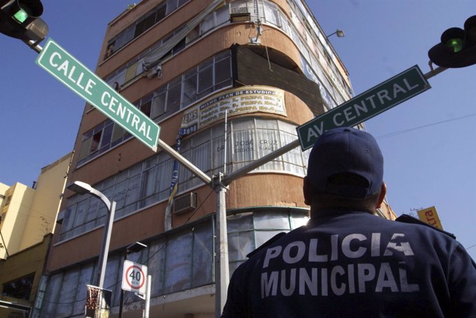 Policía en Chiapas, México