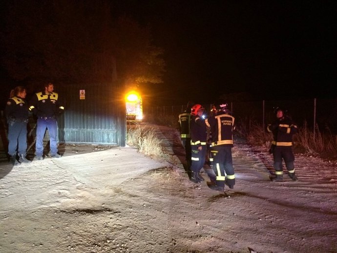 Incendio en una vivienda prefabricada de madera