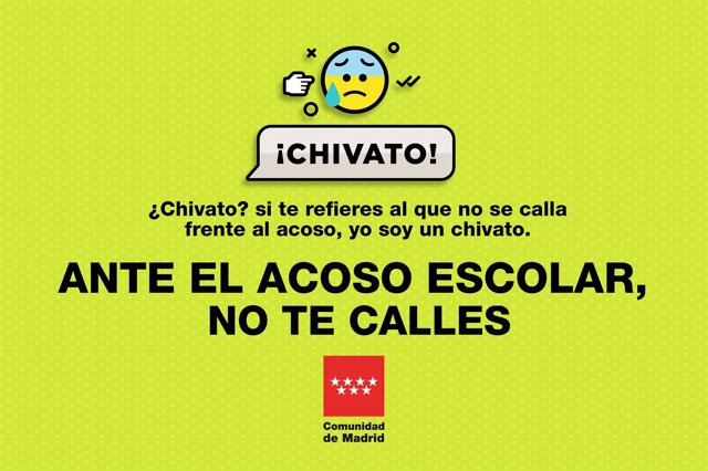 Imagen de la campaña contra el acoso escolar