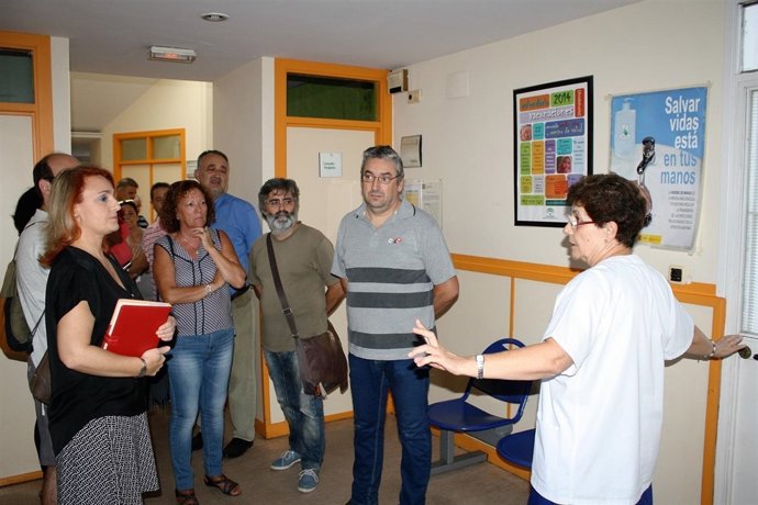 Eva Oliva en el centro de salud de Cerro Amate.