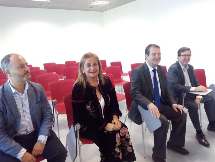 Carmela Silva y Abel Caballero, en un acto en Vigo.