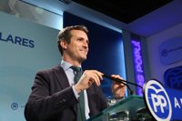 Casado, sobre el 'powerpoint' para instruir en financiación ilegal: "No me consta. Yo en el 99 estaba en COU"