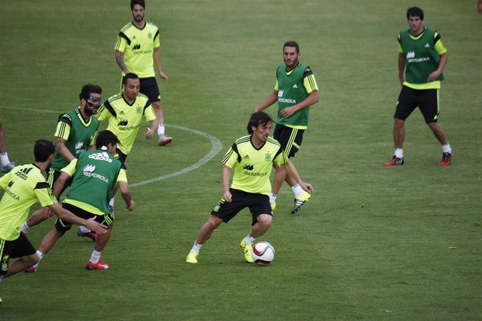 Entrenamiento de la Selección Española de fútbol 