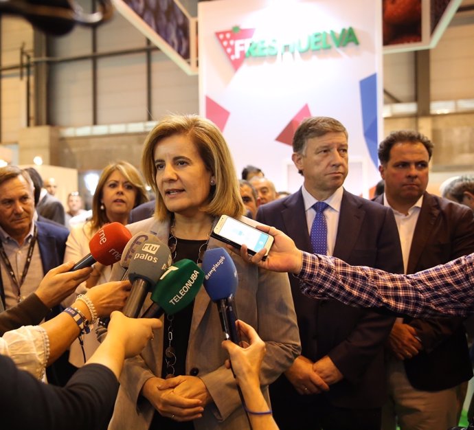 Fátima Báñez en la inauguración de FruitAttraction