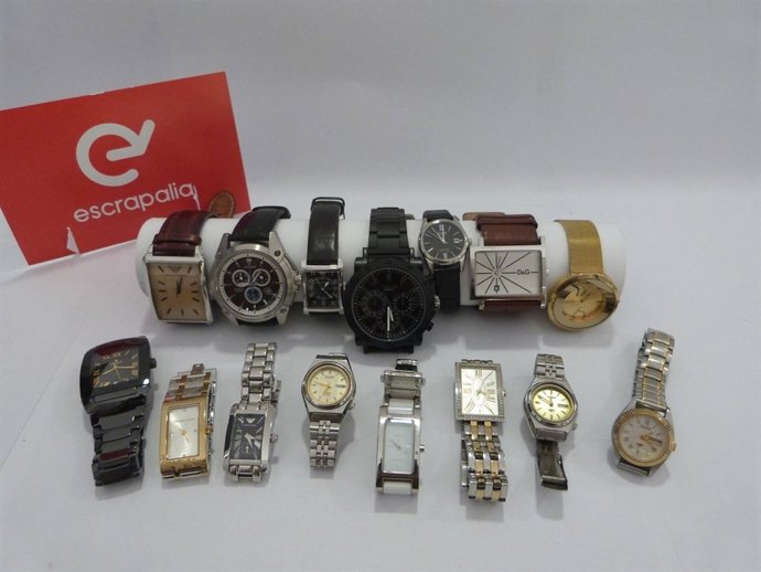 Relojes que se subastarán. 