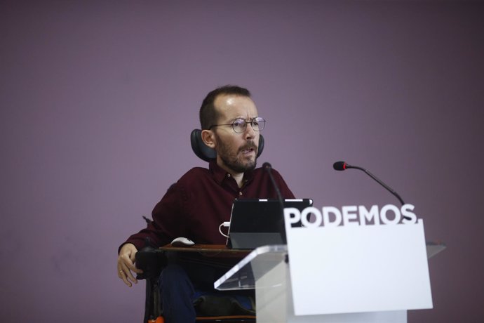 Pablo Echenique en ruda de prensa