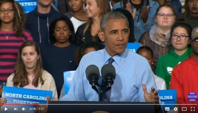 Obama, en un discurso en Greensboro, Carolina del Norte