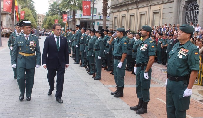 Acto del Día de la Guardia Civil en Huelva