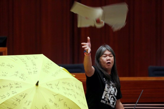 Protestas en la toma de posesión de Hong Kong