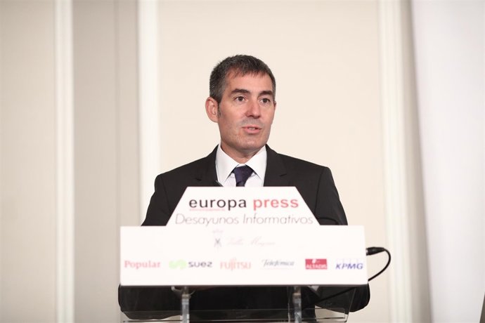 El presidente del Gobierno de Canarias, Fernando Clavijo