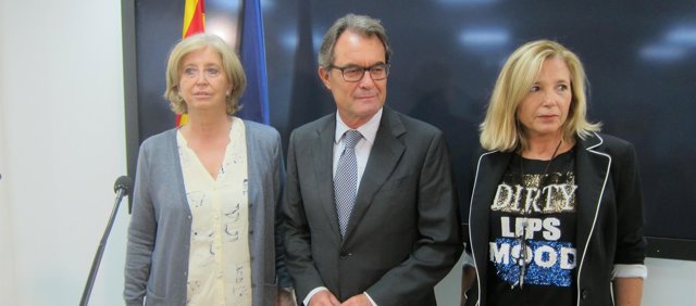 Exconsellera Irene Rigau, expresidente Artur Mas, exvicepresidenta Joana Ortega