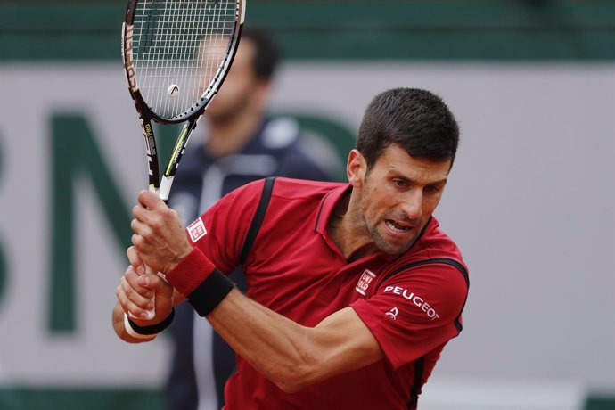 El tenista serbio Novak Djokovic en Roland Garros