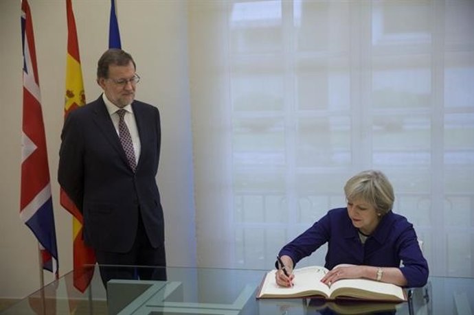 Mariano Rajoy se reúne con Theresa May en Moncloa
