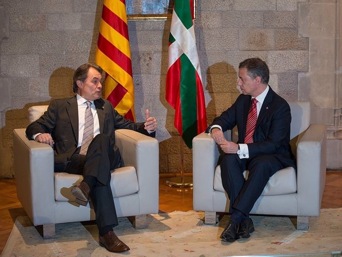 Iñigo Urkullu y Artur Mas