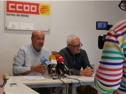 El secretario general de CCOO de Catalunya, Joan Carles Gallego