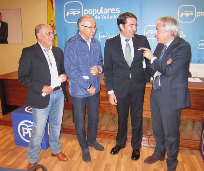 Juan Carlos Suárez-Quiñones antes de reunirse con el PP de Valladolid