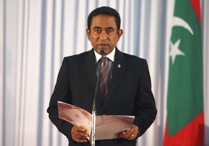 El presidente de Maldivas, Abdulá Yamin