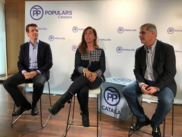 Pablo Casado, Alicia Sánchez Camacho y Alberto Fernández, PP