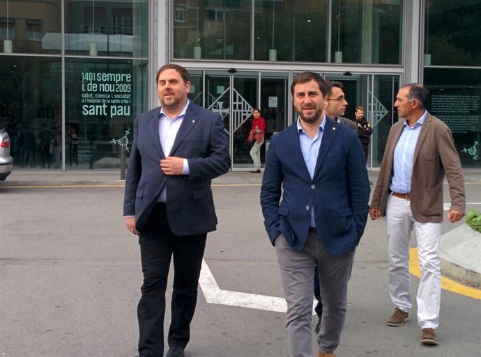Vicepte.Generalitat Oriol Junqueras, conseller Toni Comín