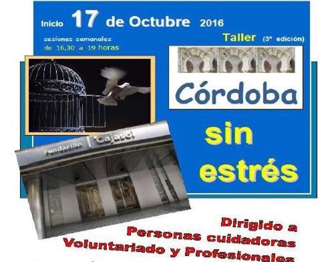 Cartel del Taller de Control de Estrés de Cajasol