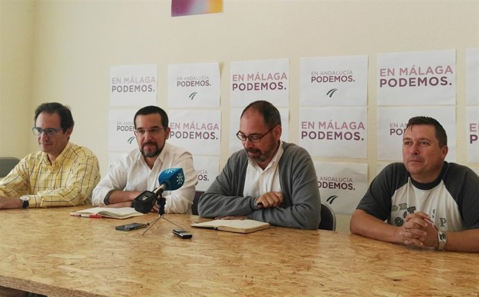 Alberto Montero, Sergio Pascual (Podmos), tabajadores de Aena y Easyjet