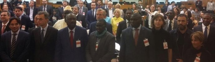 Artigas en una reunión de la FAO en Milán