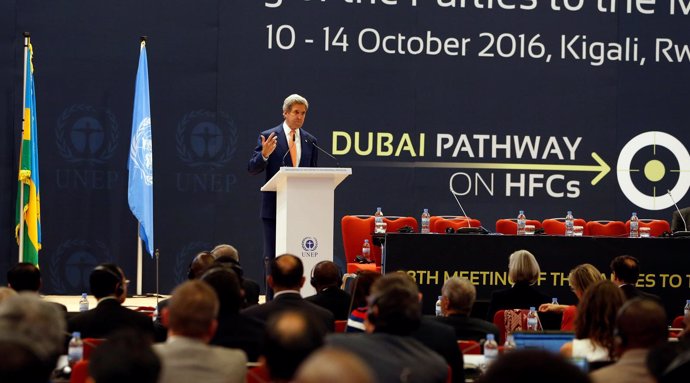 John Kerry Encuentro Protocolo Montreal Ruanda 2016