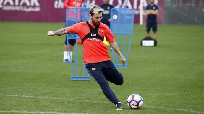 Leo Messi Barcelona entrenamiento