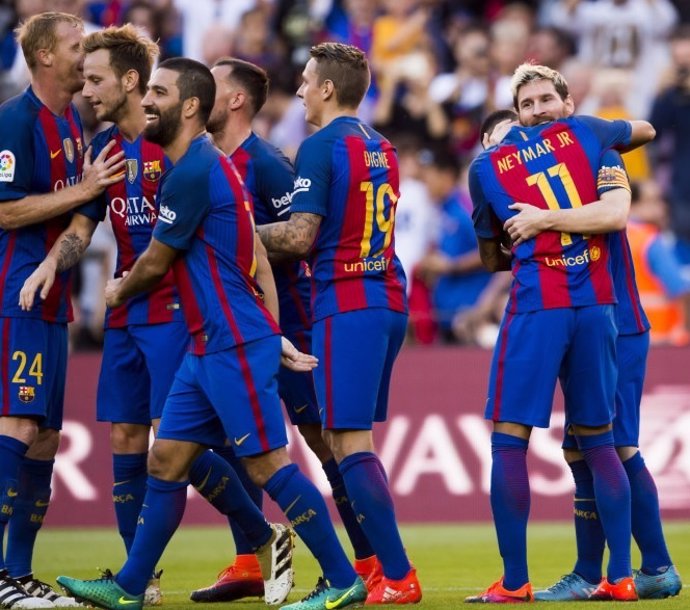 Barcelona Leo Messi Arda Turan Ivan Rakitic Neymar