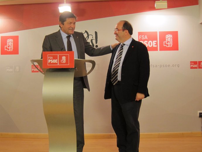 Javier Fernández y Miquel Iceta.