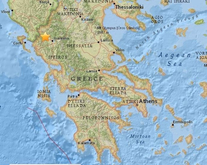 Terremoto de magnitud 5,2 en Grecia