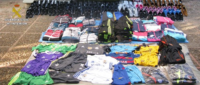 Artículos intervenidos por la Guardia Civil