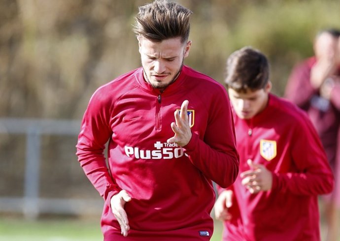 Saúl Ñíguez Atlético entrenamiento