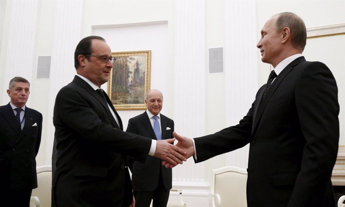 Putin y Hollande 