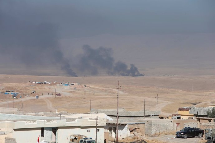 Enfrentamientos con milicianos de Estado Islámico en la ofensiva sobre Mosul