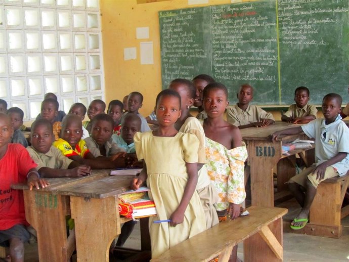 Una de las fotografías de la exposición 'Pongamos fin a la polio'.