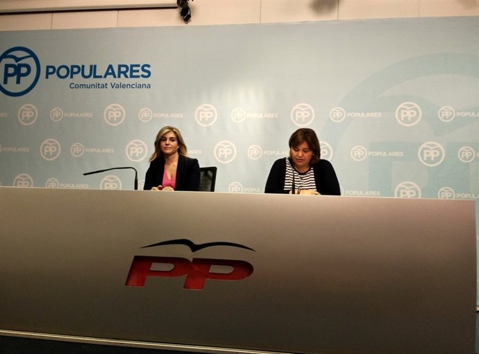 Isabel Bonig y Eva Ortiz en rueda de prensa 