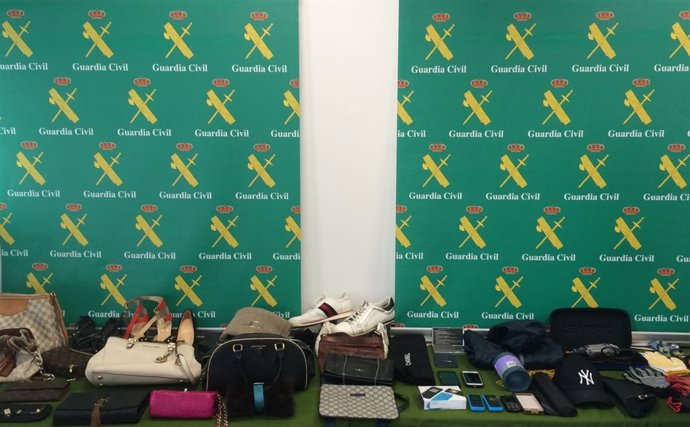 Objetos incautados 'banda del taladro'