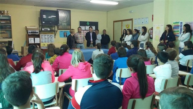 Desarrollo de una de las actividades de 'Degusta Jaén en tu Colegio'.