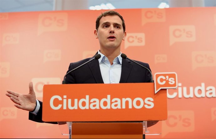Albert Rivera en rueda de prensa
