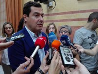 Moreno pide a Susana Díaz que dé "un pasito más" y apoye un gobierno PP-PSOE-C's