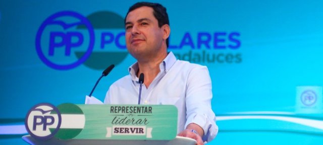 El presidente del PP-A, Juanma Moreno