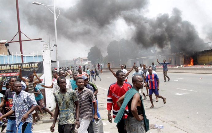 Disturbios en Kinshasa durante protesta contra el presidente