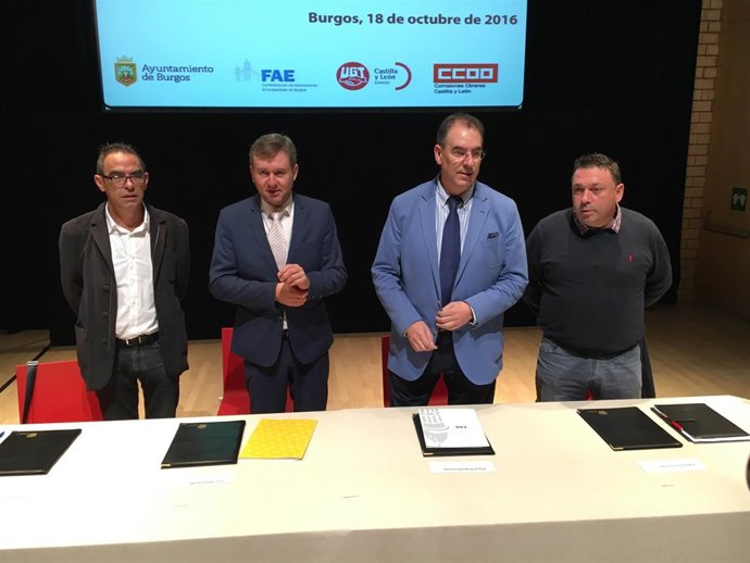 Fidel Velasco (I), J. Lacalle, M.A Benavente y  P. Fraile