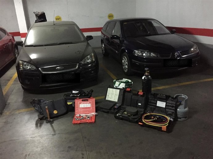 Objetos recuperados en Alcalá.