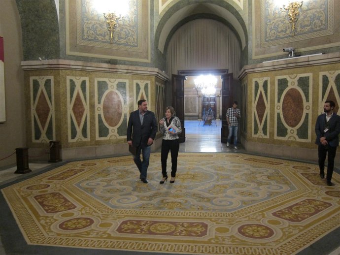 Oriol Junqueras y Carme Forcadell