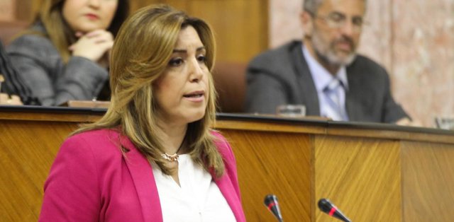 Susana Díaz interviene en el Parlamento de Andalucía