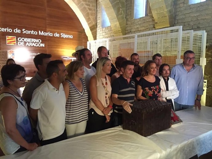 REcepción de parte de los bienes de Sijena.